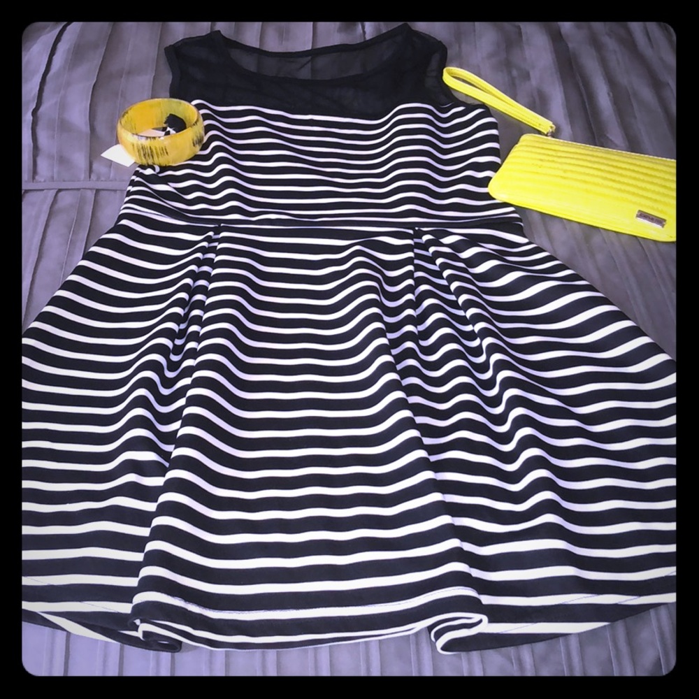 Black and White summer babydoll dress